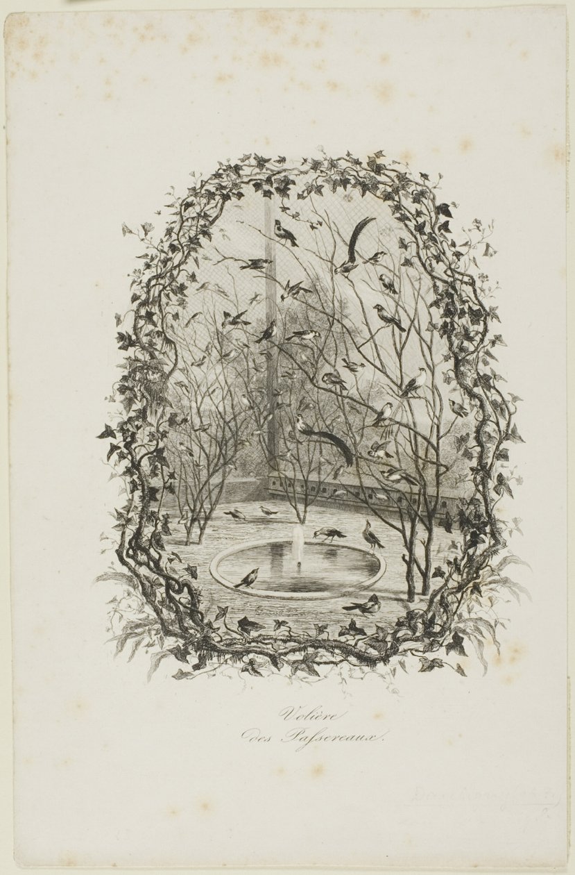 Sparvens voljär av Charles Francois Daubigny