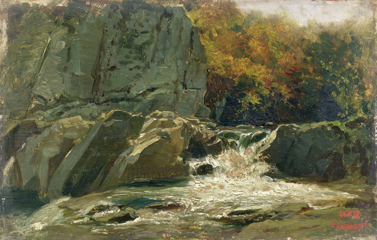 Vattenfallet av Charles Francois Daubigny