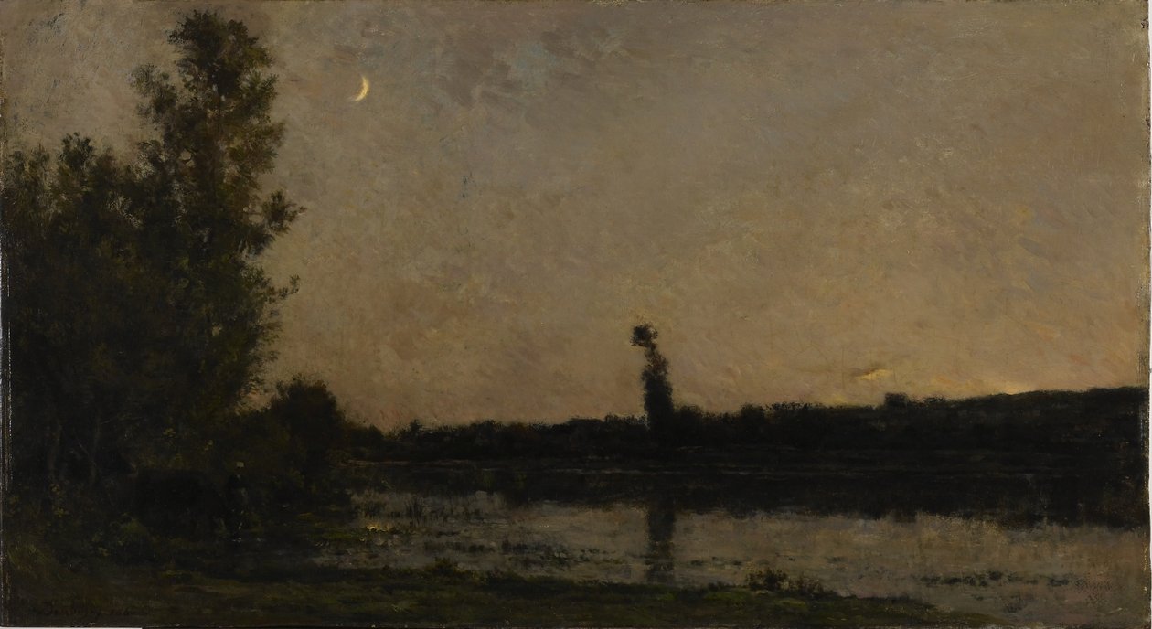 Skymning av Charles Francois Daubigny