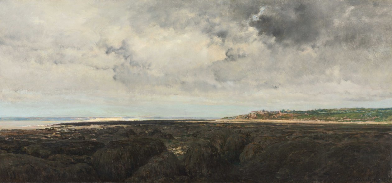 Villerville sett från Le Ratier av Charles Francois Daubigny