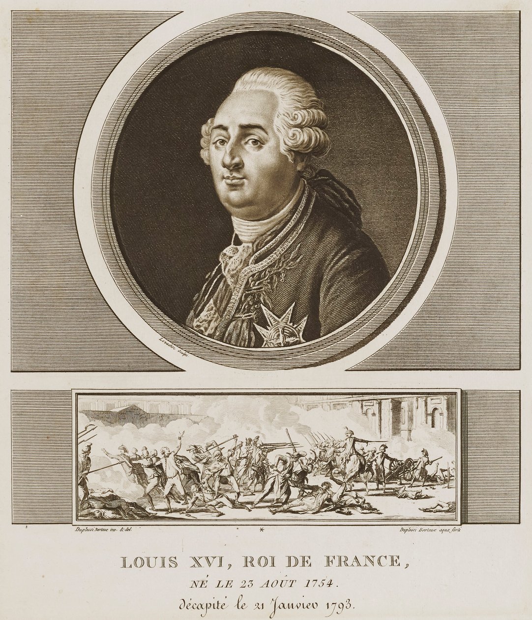 Ludvig XVI. Kung av Frankrike av Charles Francois Gabriel Levachez