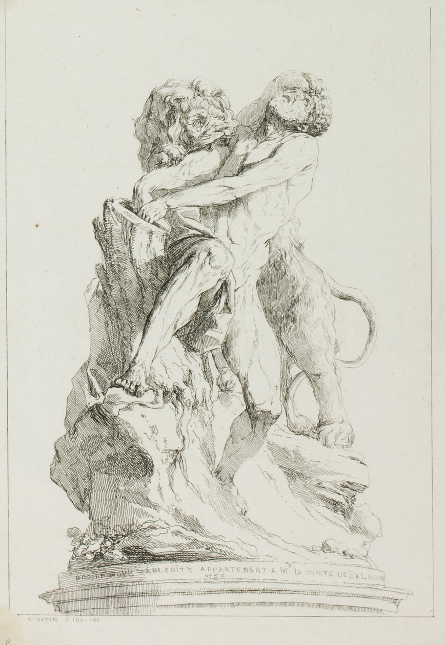Milo från Croton av Charles Francois Hutin