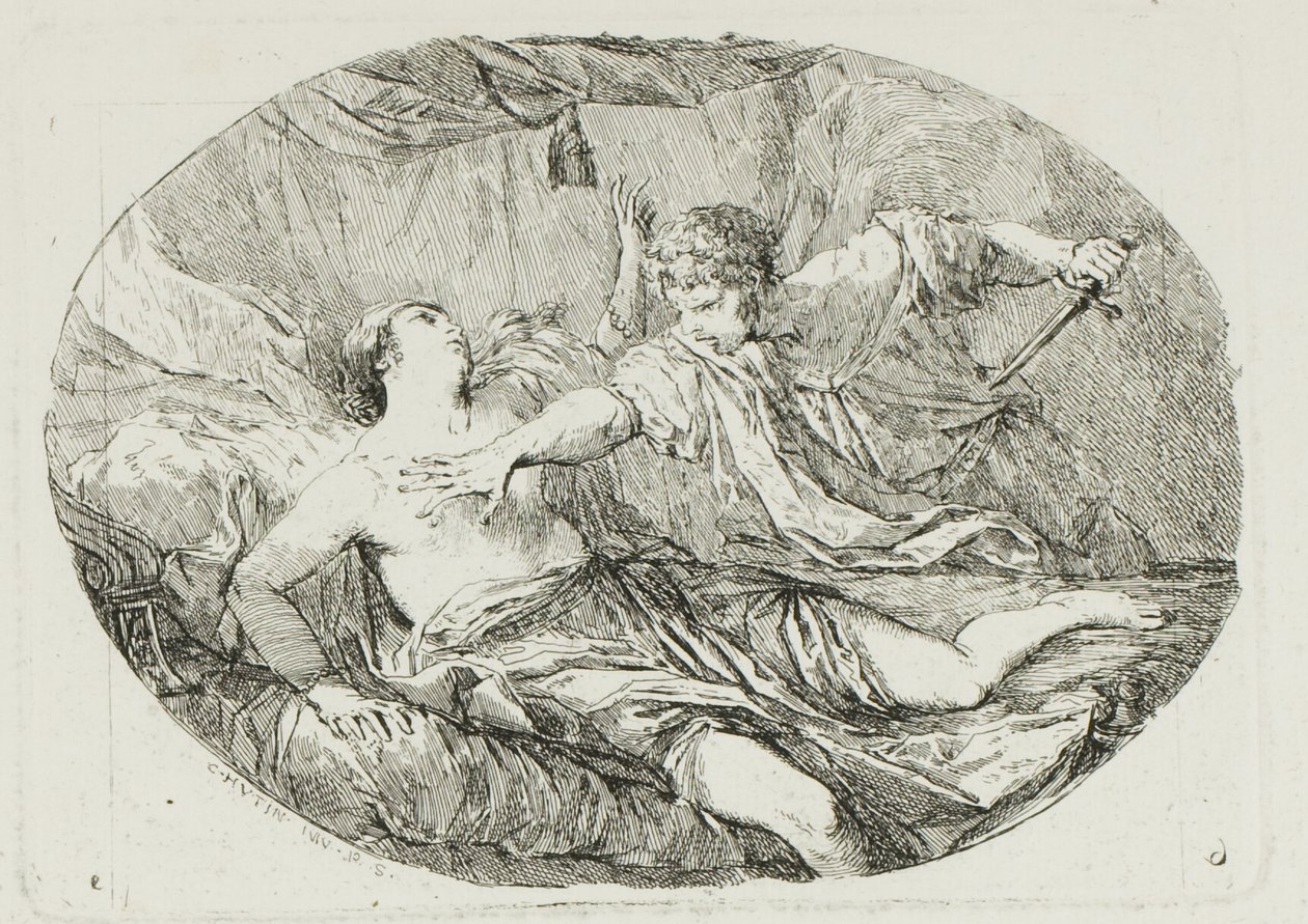 Tarquin och Lucretia av Charles Francois Hutin