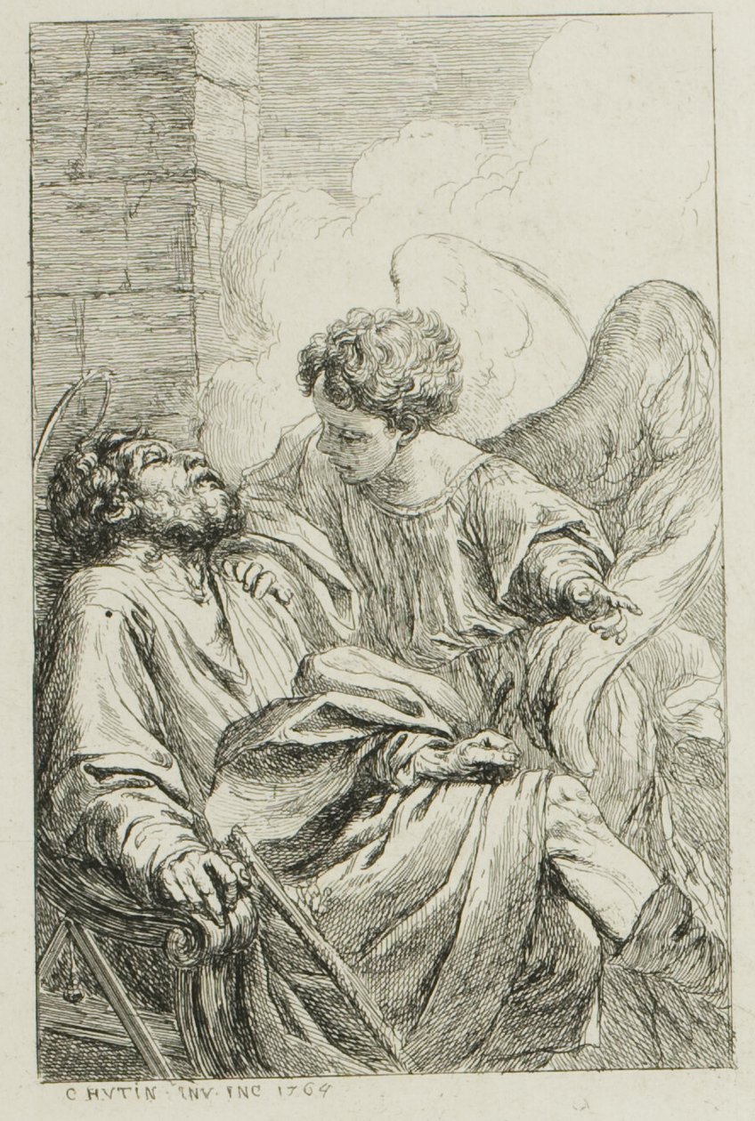 S:t Josefs vision i Egypten av Charles Francois Hutin