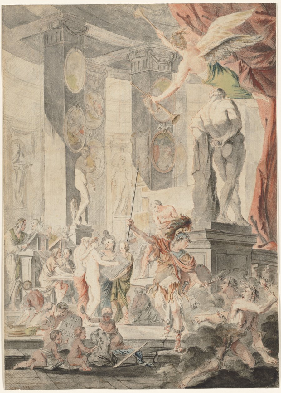 Måleri som poesi, 1745-1746. av Charles Francois Hutin
