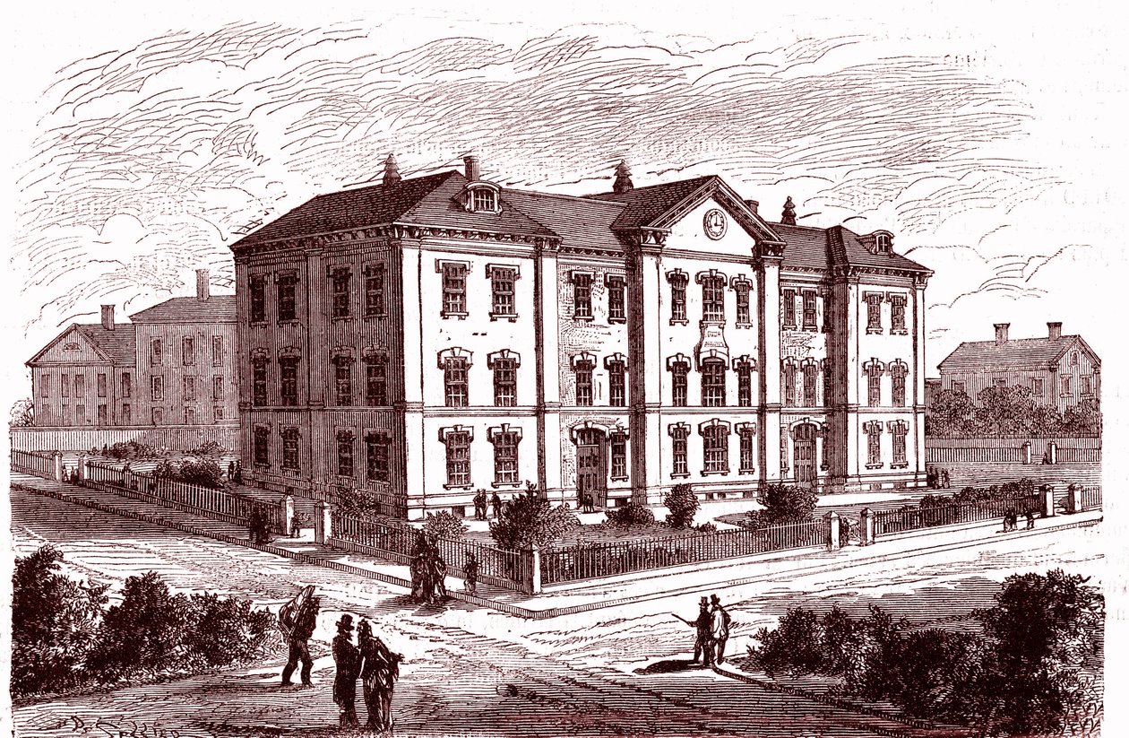Prescott-skolan i Boston av Charles Francois Sellier