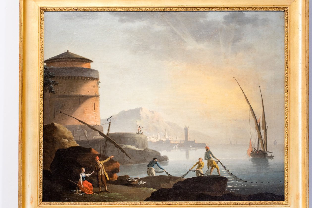 Havslandskap av Charles François Grenier de Lacroix