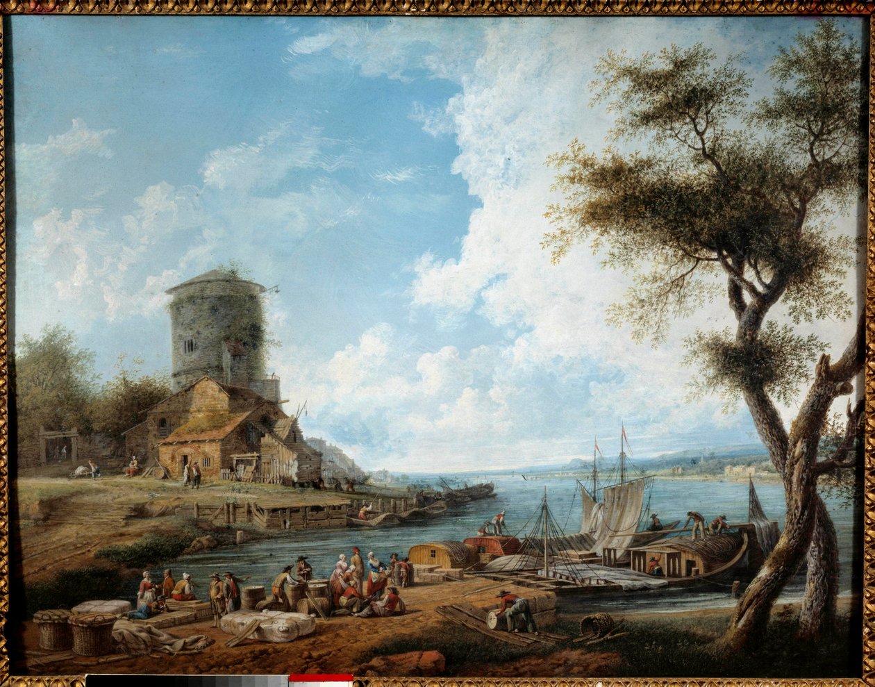 Mosel på 1700-talet. Målning av Charles Nivard (1739-1821) av Charles François Nivard