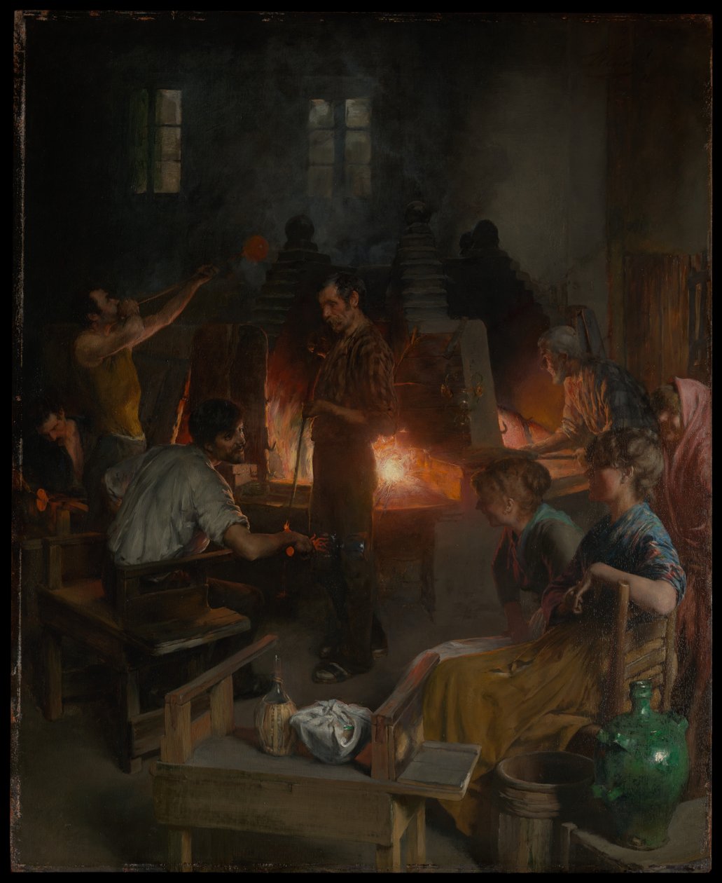 Glasblåsare av Murano av Charles Frederic Ulrich