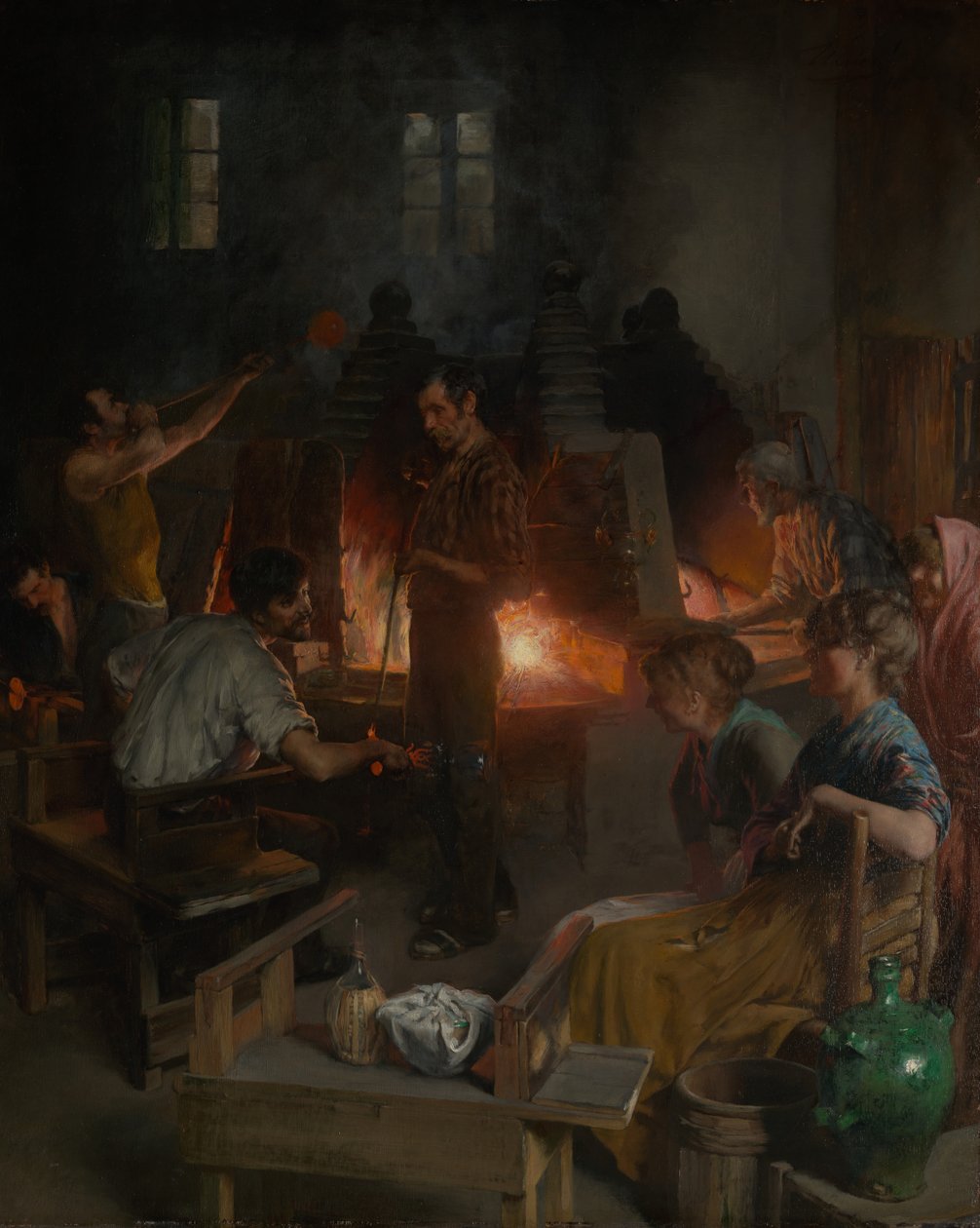Glasblåsare av Murano av Charles Frederic Ulrich