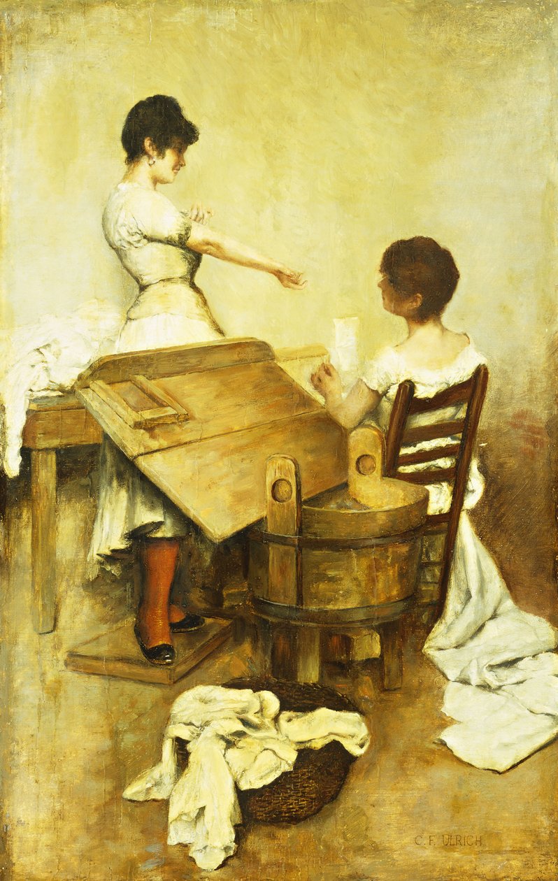 Tvättkvinnor, av Charles Frederic Ulrich