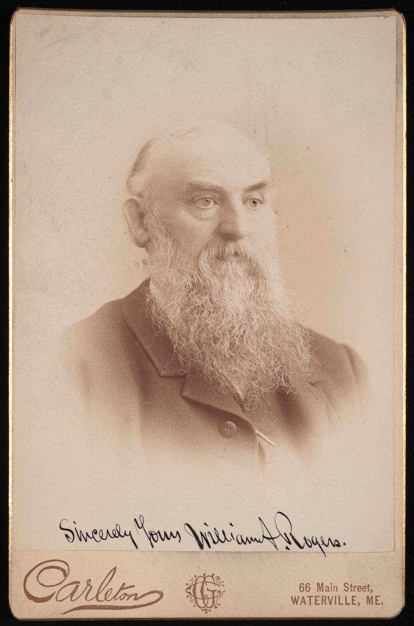 Porträtt av William Augustus Rogers 1832-1898, före 1898. av Charles G Carleton
