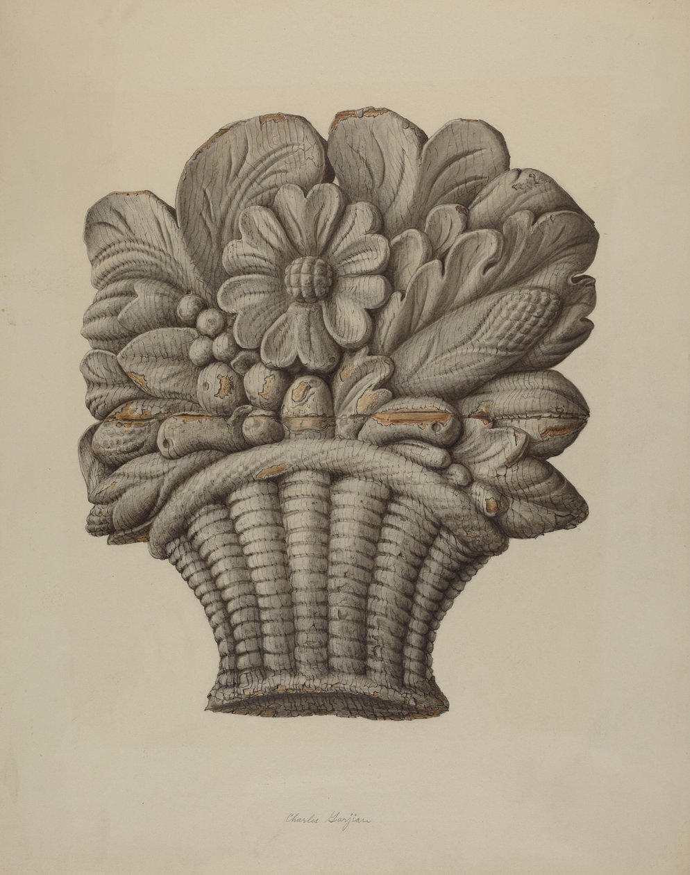 snidad prydnad av Charles Garjian