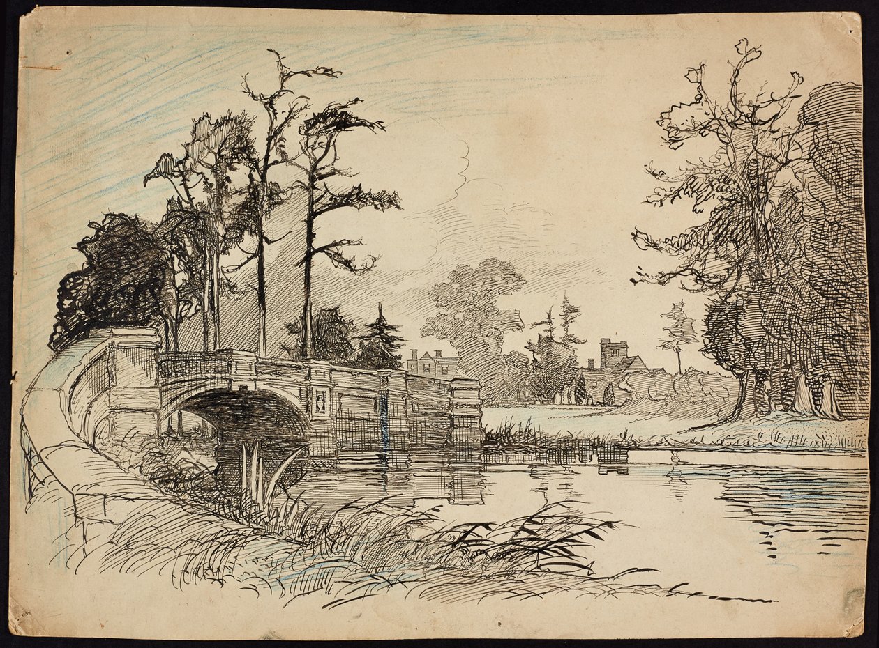 Cranford Park Bridge, Hillingdon, Greater London av Charles George Harper