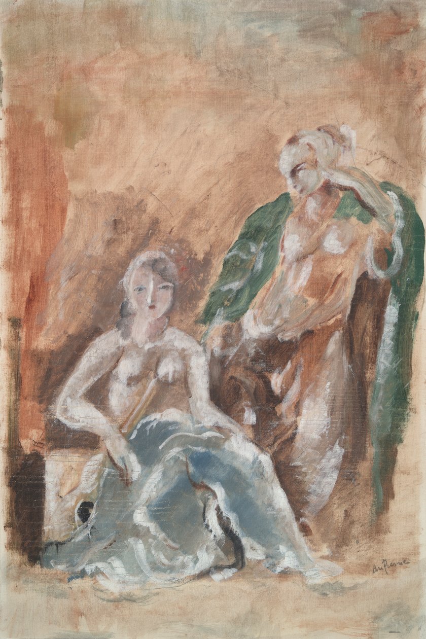 Två figurer av Charles Georges Dufresne