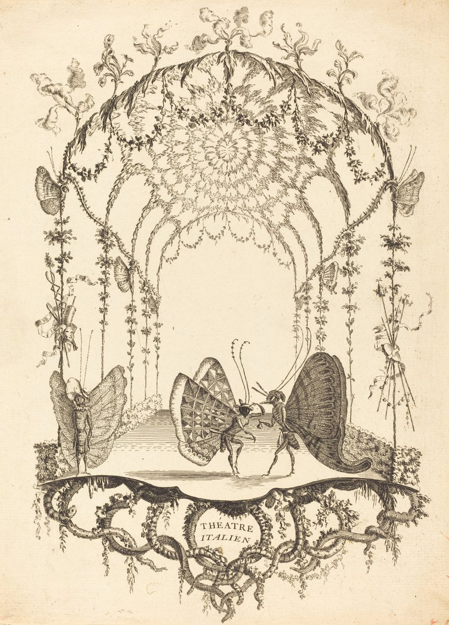 italienska teatern av Charles Germain de Saint Aubin