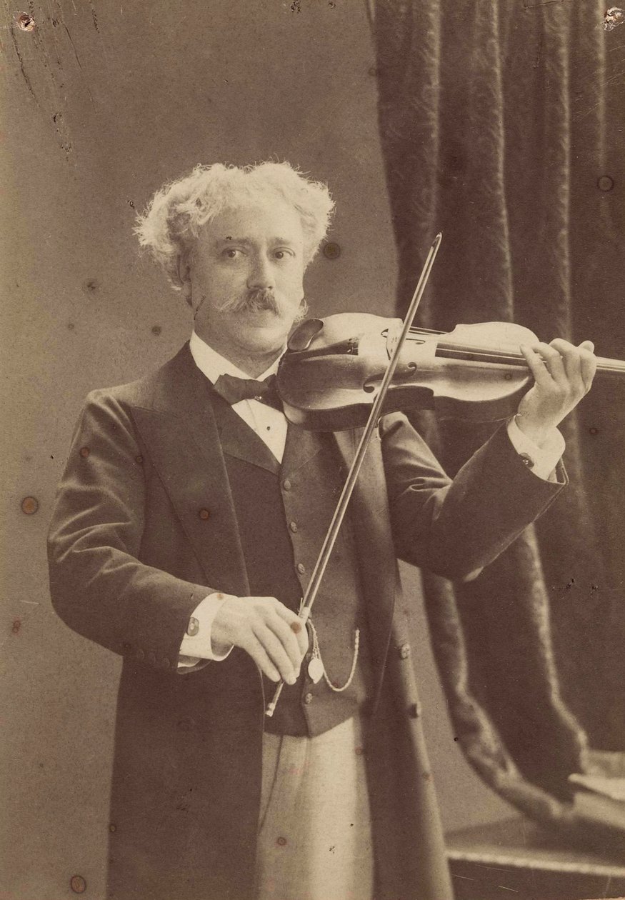 Porträtt av violinisten och kompositören Paul de Sarasate 1844-1908, ca. 1890. av Charles Gerschel