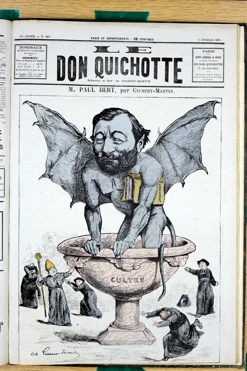 Omslag till ""Le Don Quixote"", nummer 389, Satirical in Color av Charles Gilbert Martin
