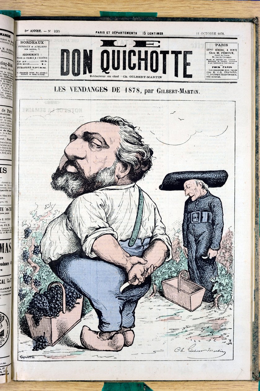 Omslag till "" The Don Quijote"", nummer 225, Satirique en Colors av Charles Gilbert Martin