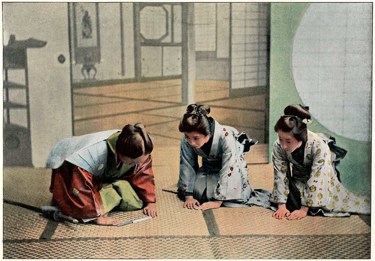En ceremoni i Japan, c1890 av Charles Gillot
