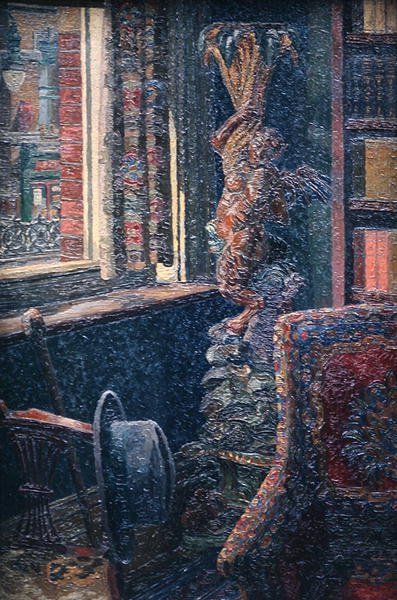 Interiör (olja) av Charles Ginner