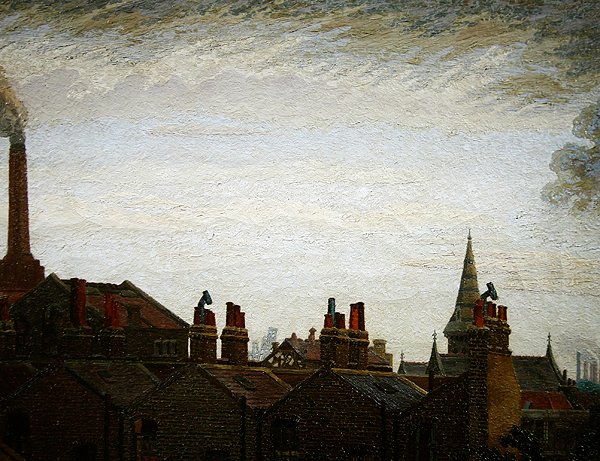 Roof-tops, Pimlico av Charles Ginner