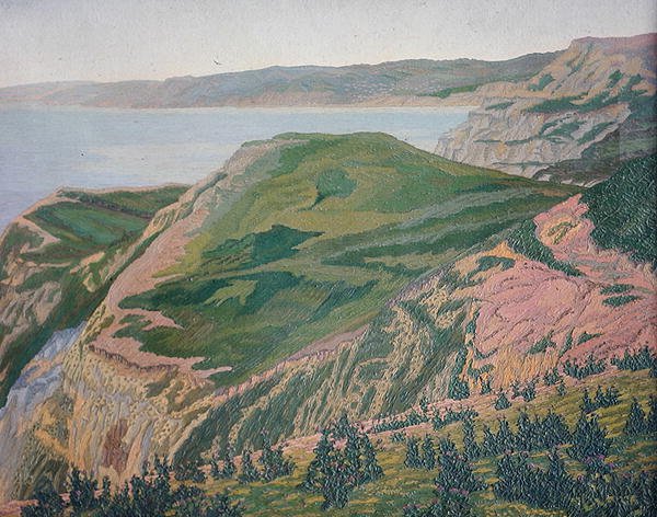 The Dorset Coast, ca 1927 (olja) (se 188661 för akvarellversion) av Charles Ginner