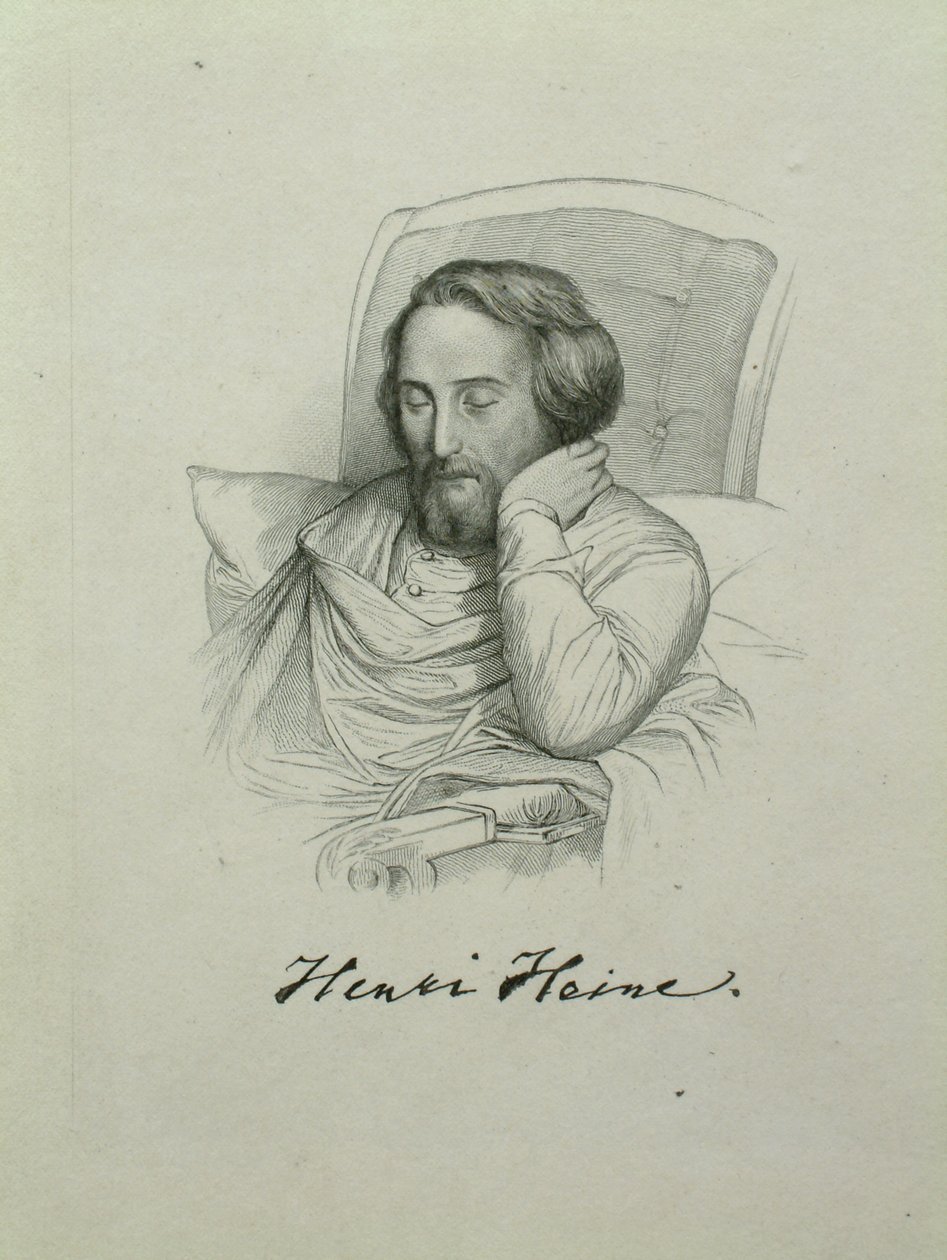 Porträtt av poeten Heinrich Heine 1797-1856, 1851 av Charles Gleyre