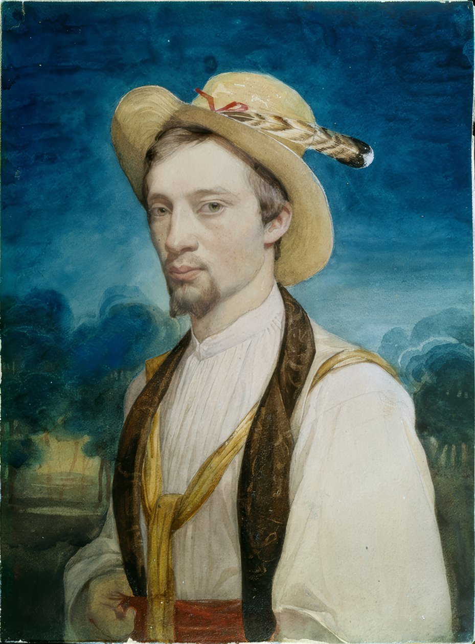 Självporträtt Charles Gleyre av Charles Gleyre