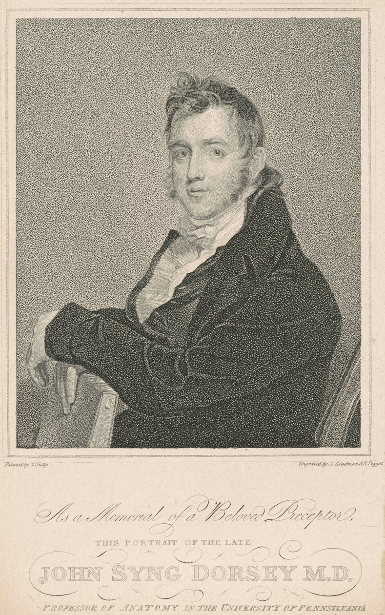 John Syng Dorsey, M.D. av Charles Goodman and Robert Piggot, after Thomas Sully