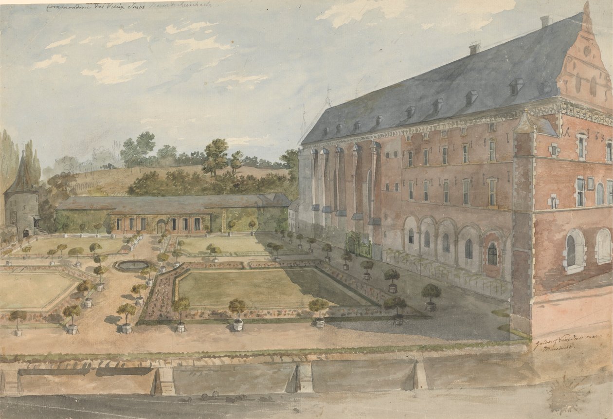 Garden of Vieux Joncs nära Maestricht av Charles Gore