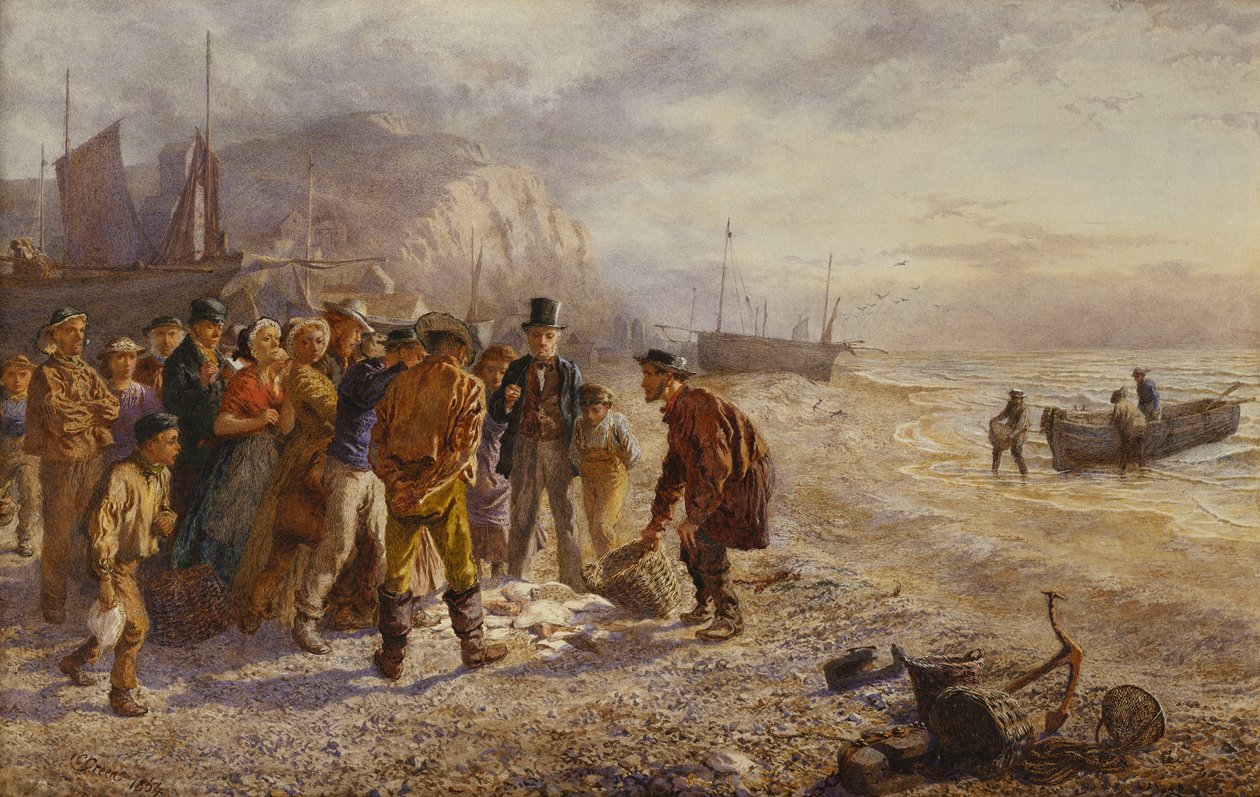 Auktionen, 1864 av Charles Green
