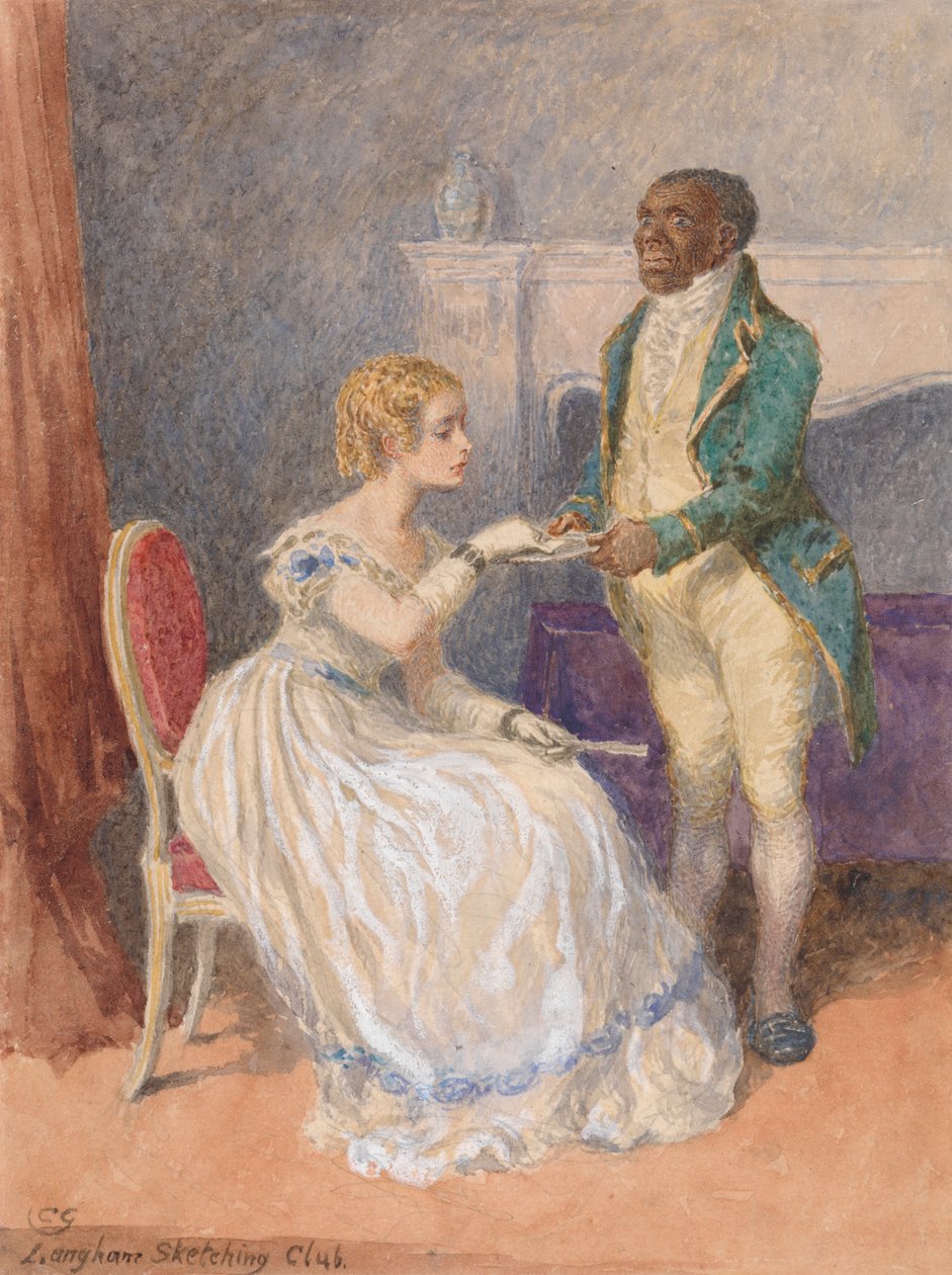 Visitkortet - Langham Sketching Club ämne av Charles Green