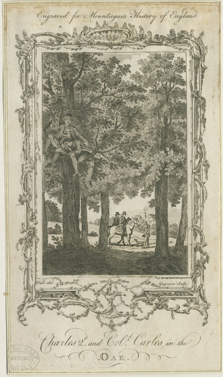 Boscobel - The Royal Oak: gravyr och [?1800-talet] av Charles Grignion