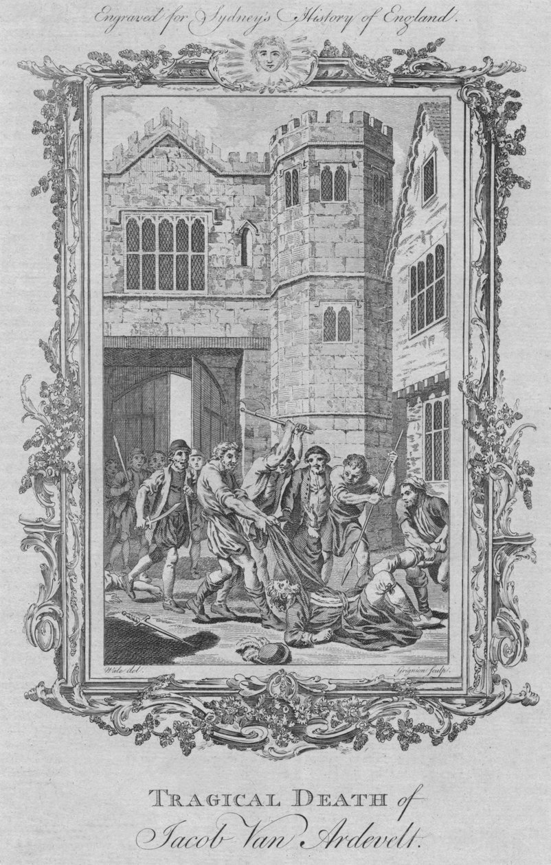 Jacob Van Ardevelts tragiska död, 1773. av Charles Grignion