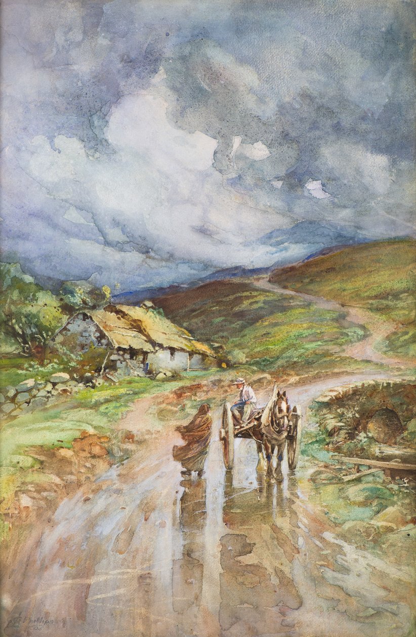 En höglandsstorm av Charles Gustav Louis Phillips
