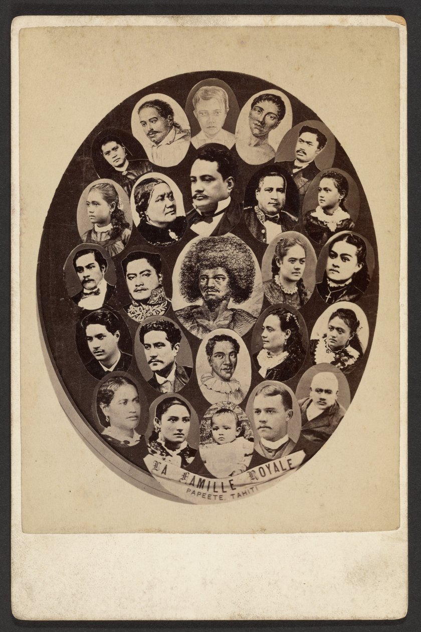 Kungafamiljen, Papeete, Tahiti av Charles Gustave Spitz