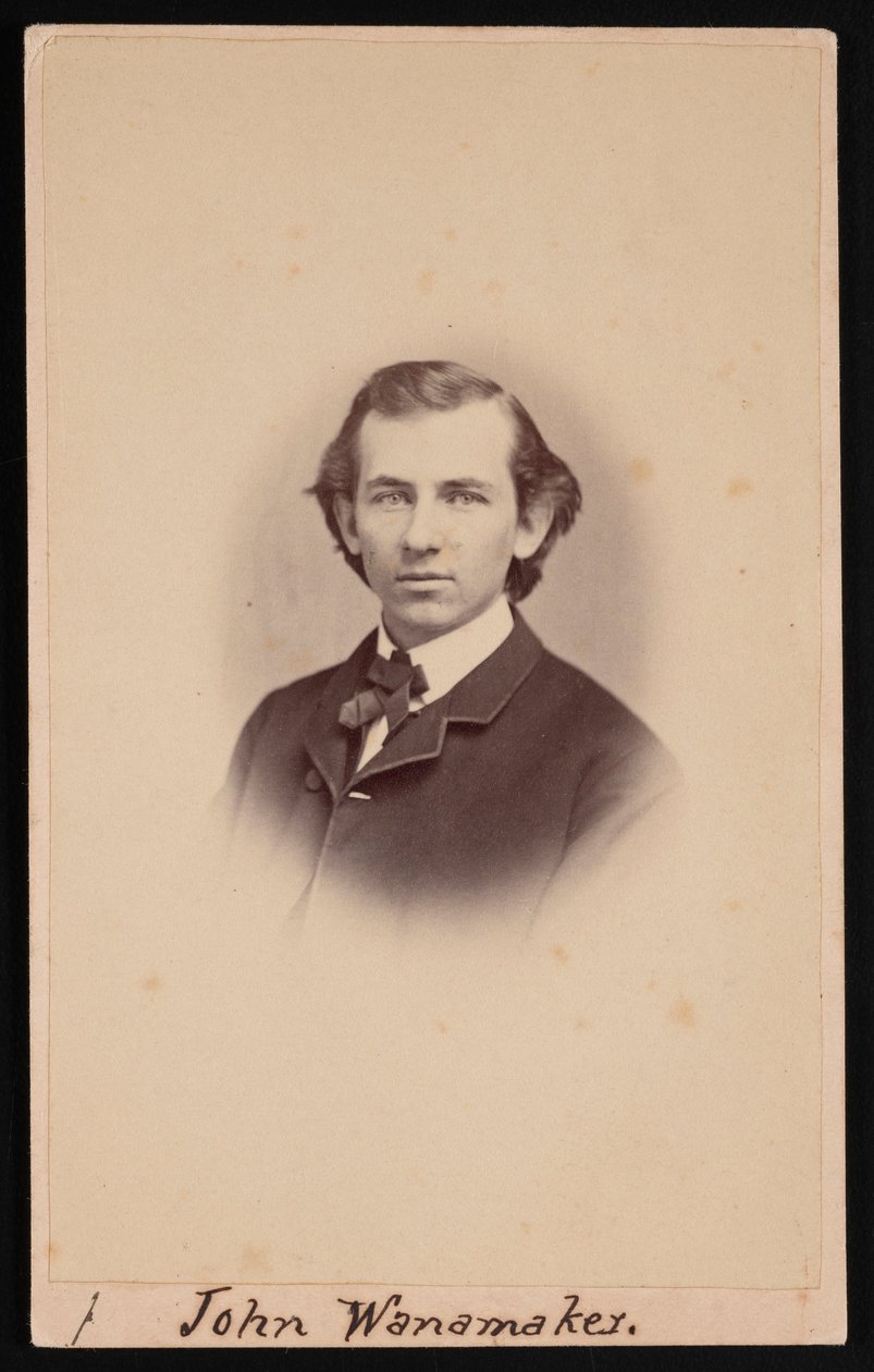Porträtt av John Wanamaker 1838-1922, mellan 1864 och 1866. av Charles H Spieler