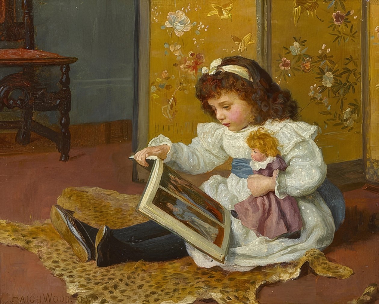 Sagostund. 1893 av Charles Haigh Wood