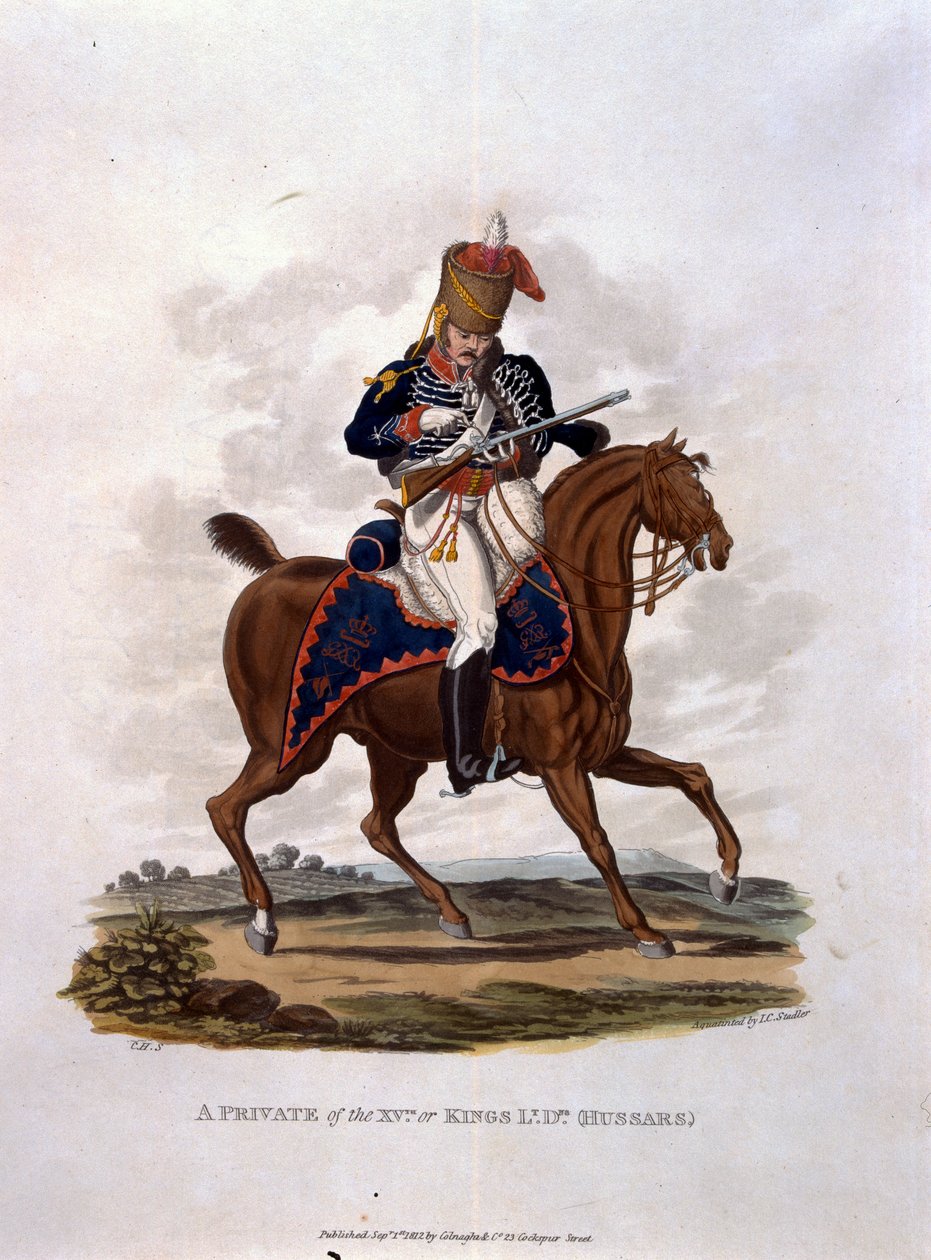 En menig av den 15:e, eller Kings Hussars, från 