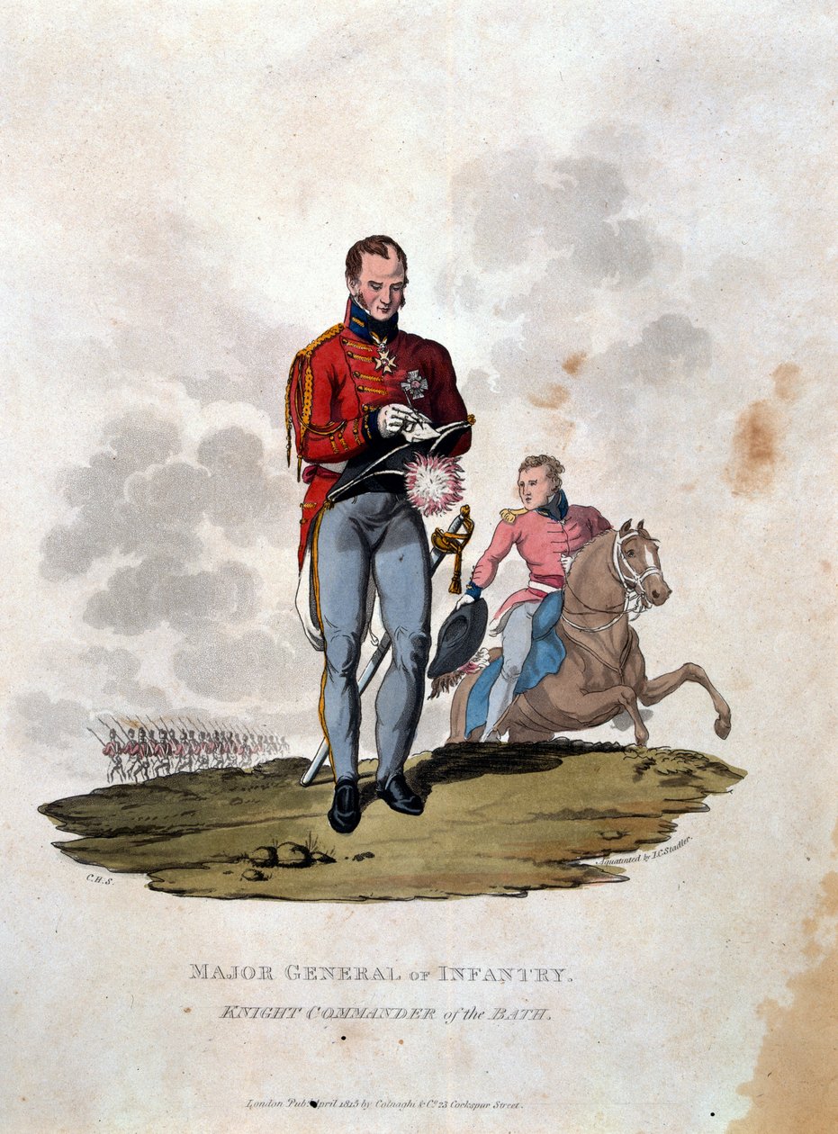 Generalmajor för infanteri Knight Commander of the Bath, från 