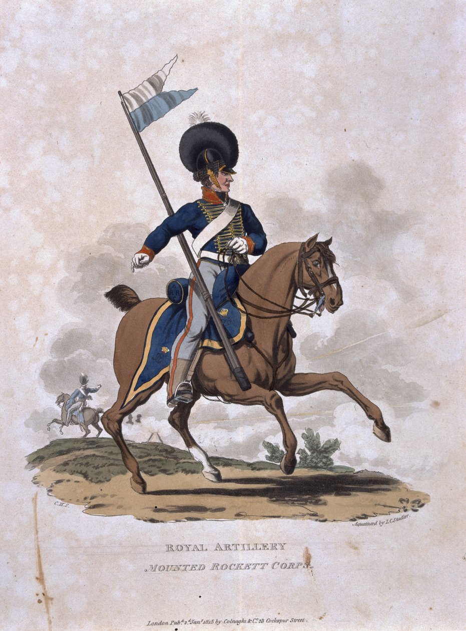 Royal Artillery Mounted Rockett Corps, från 