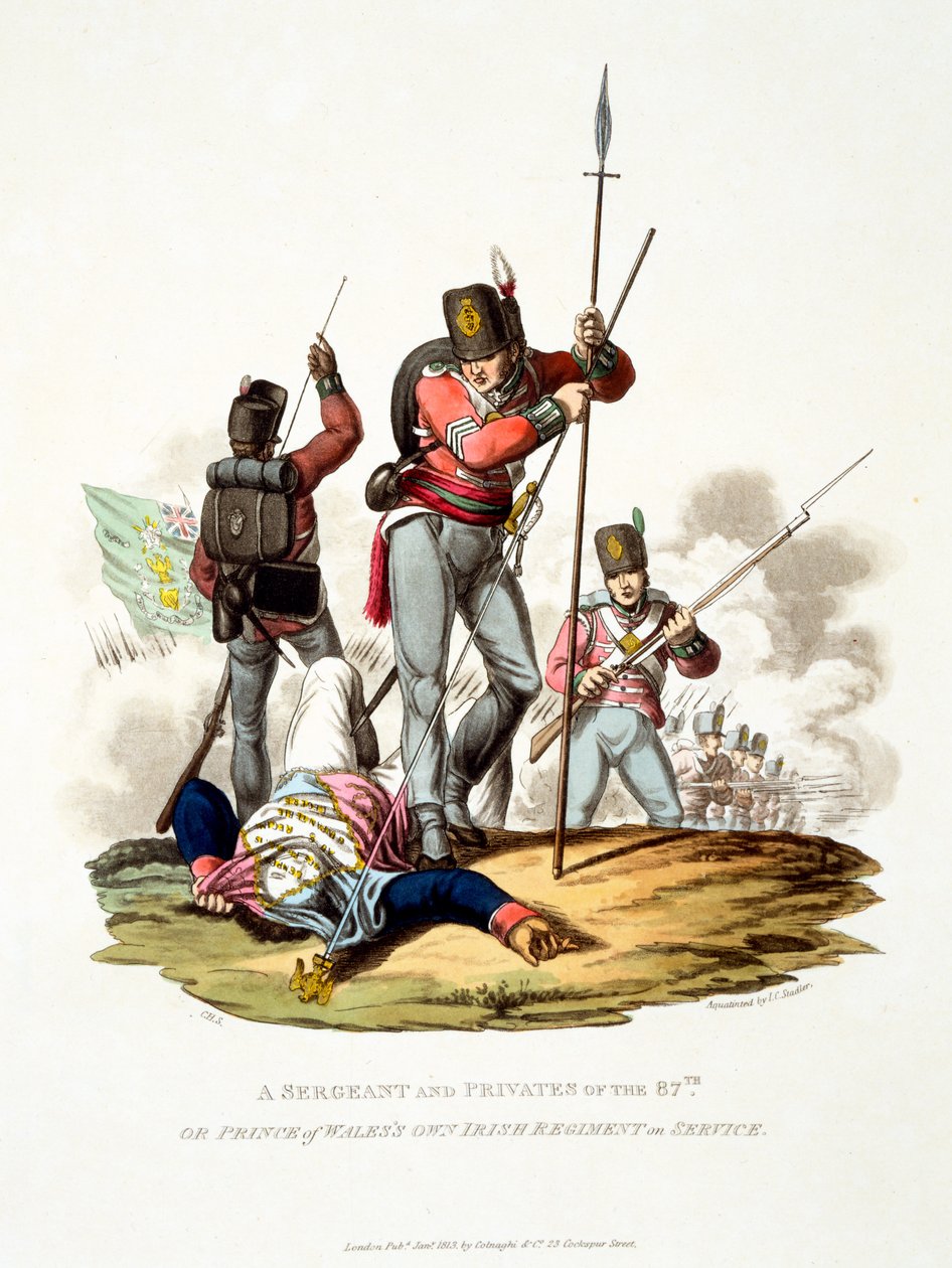 Uniform of a Sargeant and Privates of the 87th or Prince of Wales