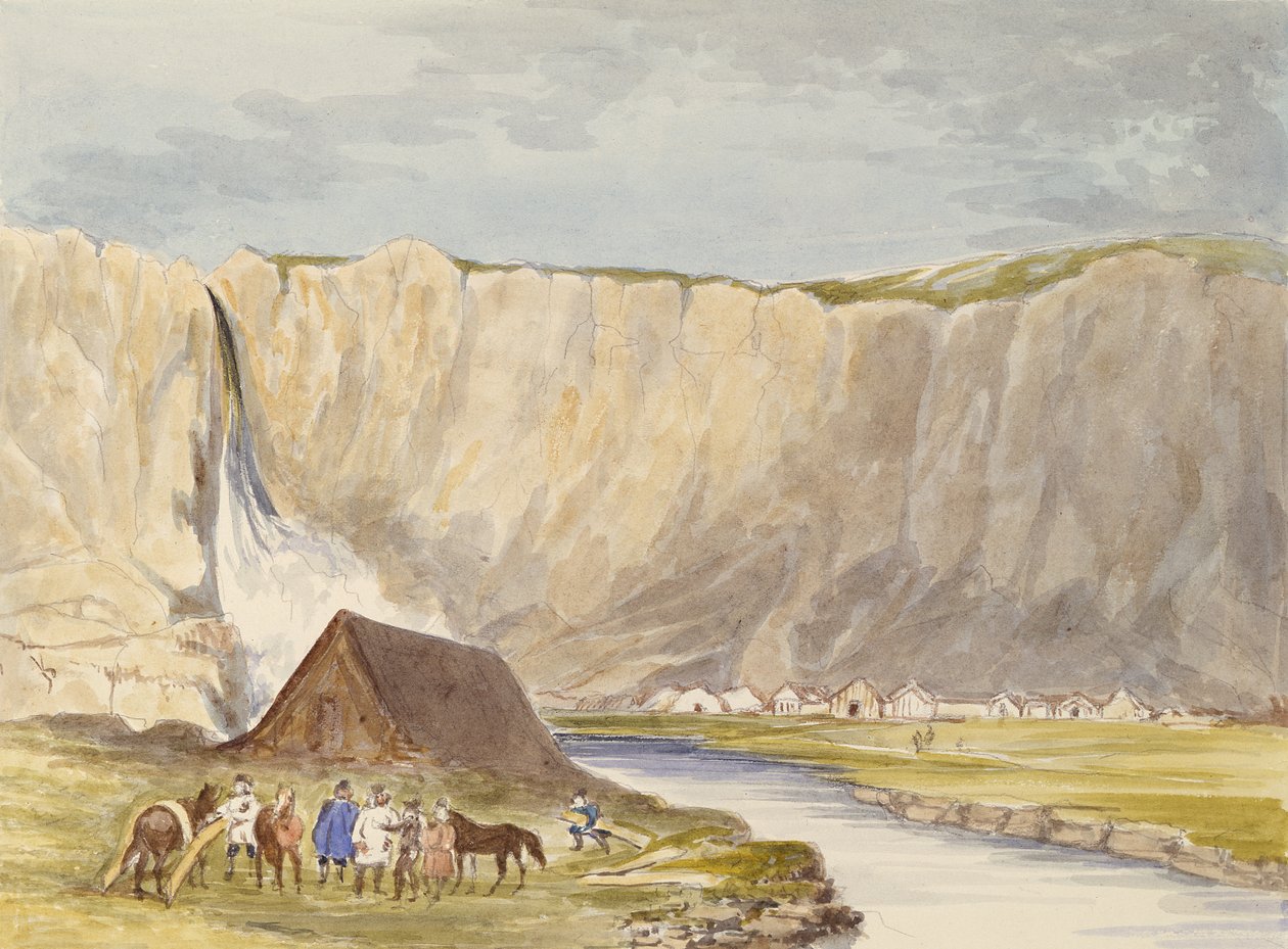 View, Polar Region (wc & grafit på papper) av Charles Hamilton Smith