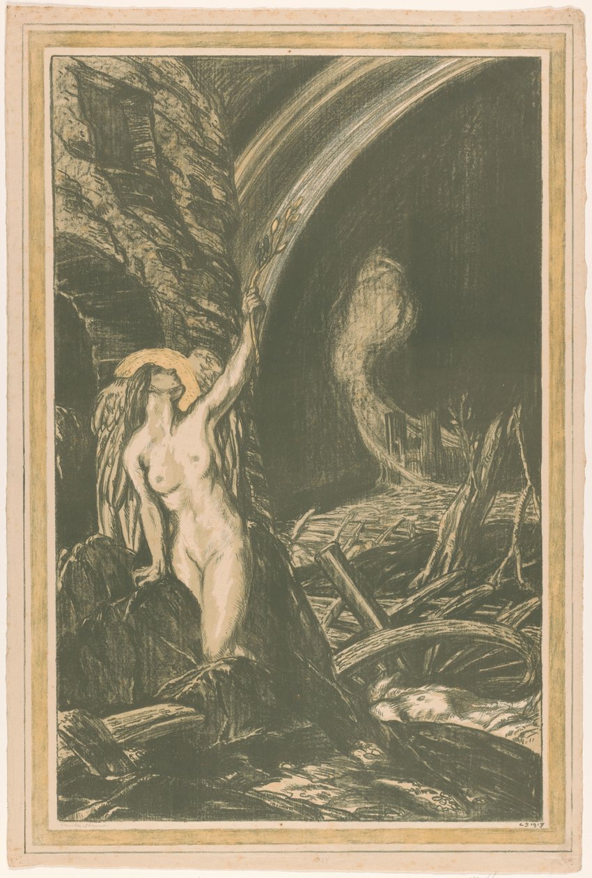 Allegori om konstens återfödelse efter första världskriget The Rebirth of the Arts (originaltitel) The Great War: Britain