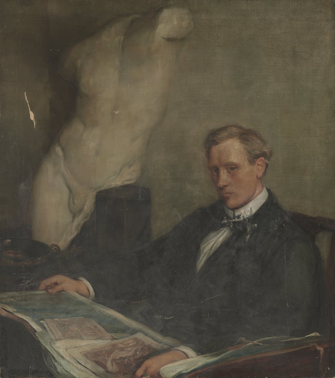 Självporträtt av Charles Haslewood Shannon