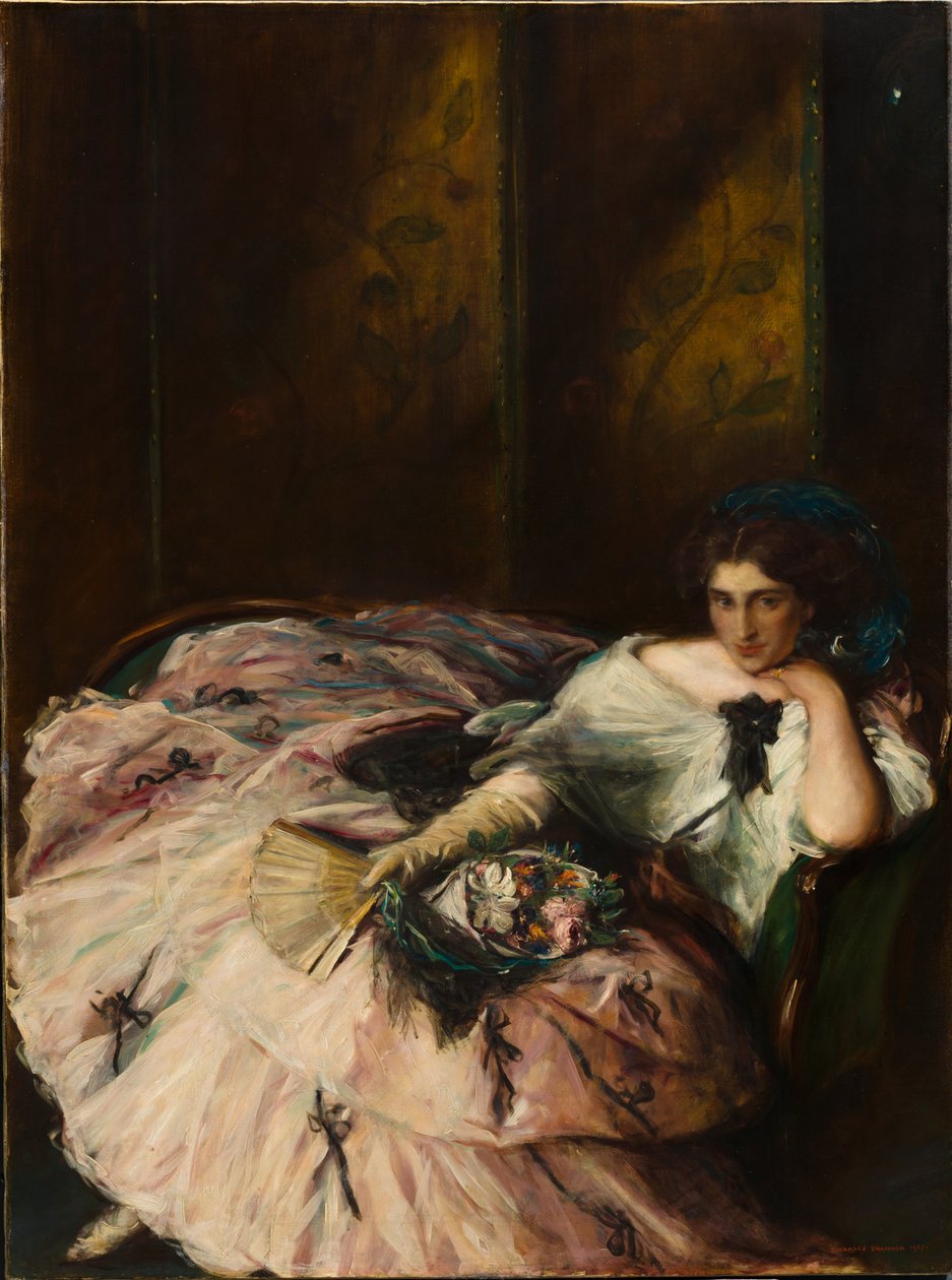 Souvenir från en "International Ball" (porträtt av Miss Kathleen Bruce) av Charles Haslewood Shannon