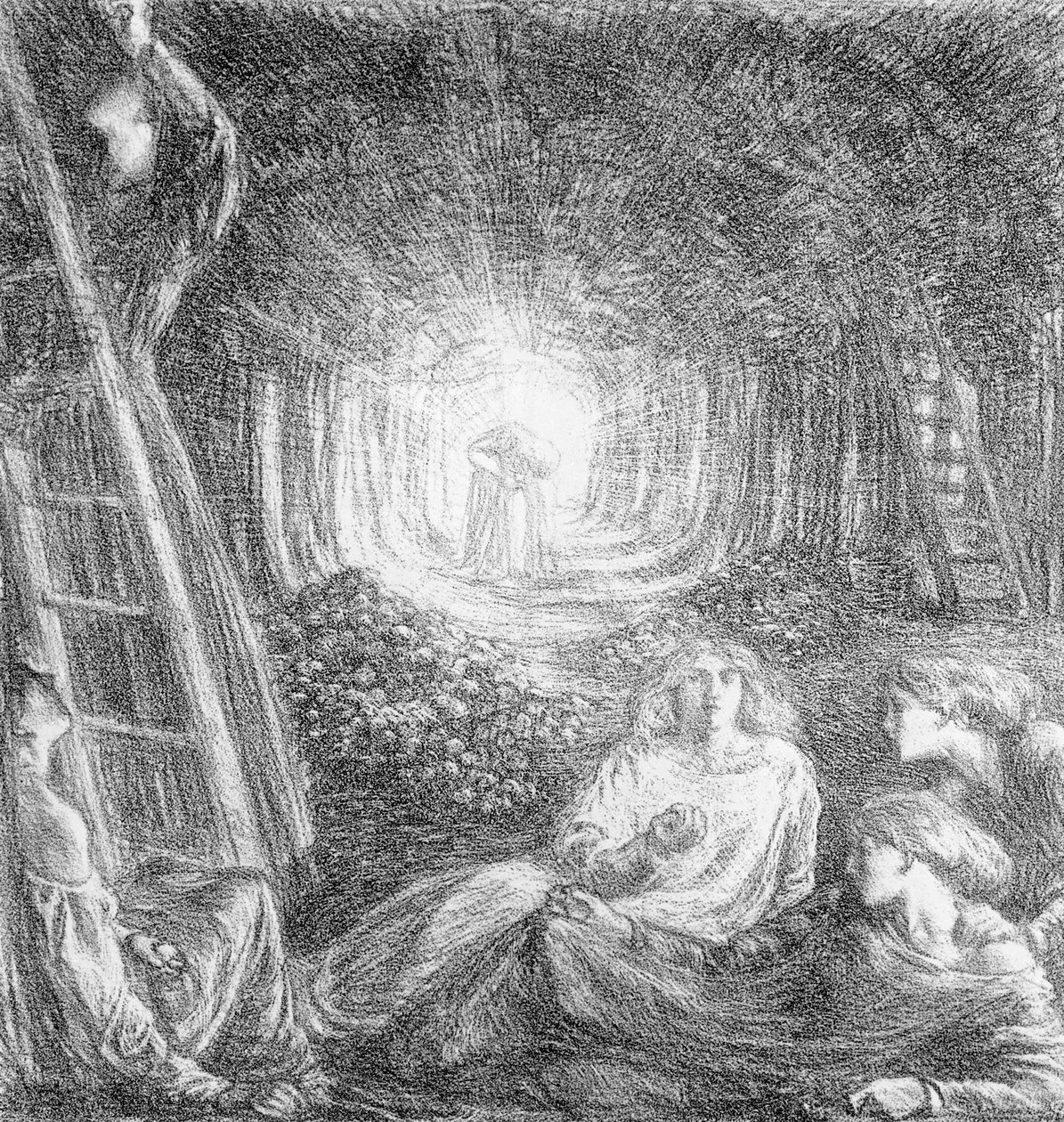 Det romantiska landskapet, 1893 av Charles Haslewood Shannon