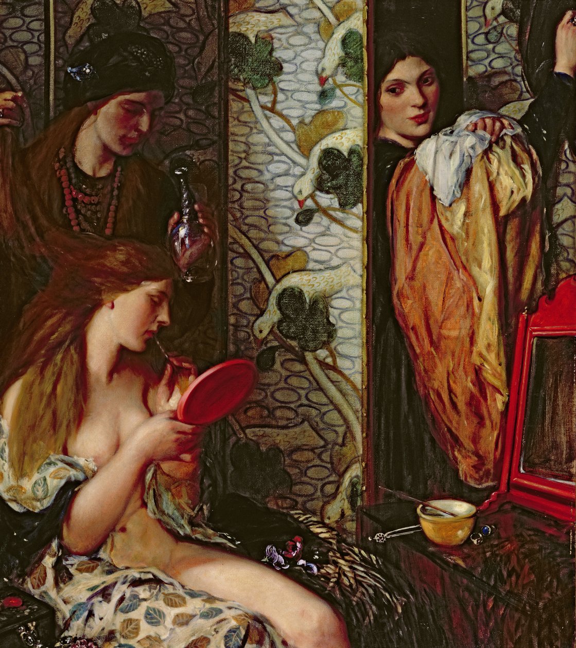 Toaletten, 1912 av Charles Haslewood Shannon