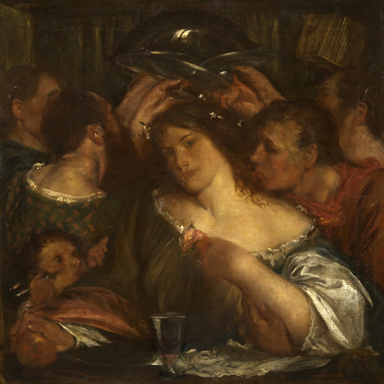 Tibullus in the House of Delia, ca 1900 (olja på duk) av Charles Haslewood Shannon